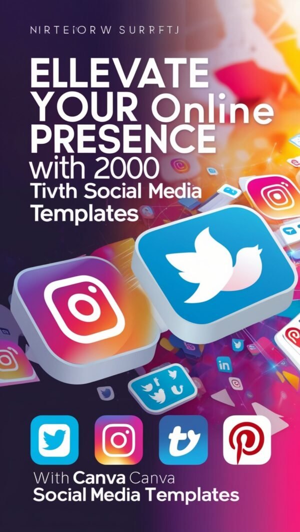 2000 Canva Social Media Templates product