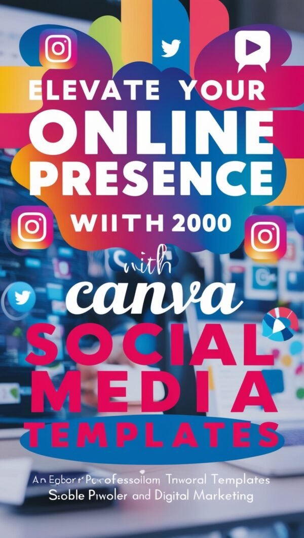 2000 Canva Social Media Templates product gallery