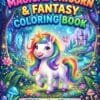 unicorn coloring book,