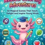 kids coloring book with facts
