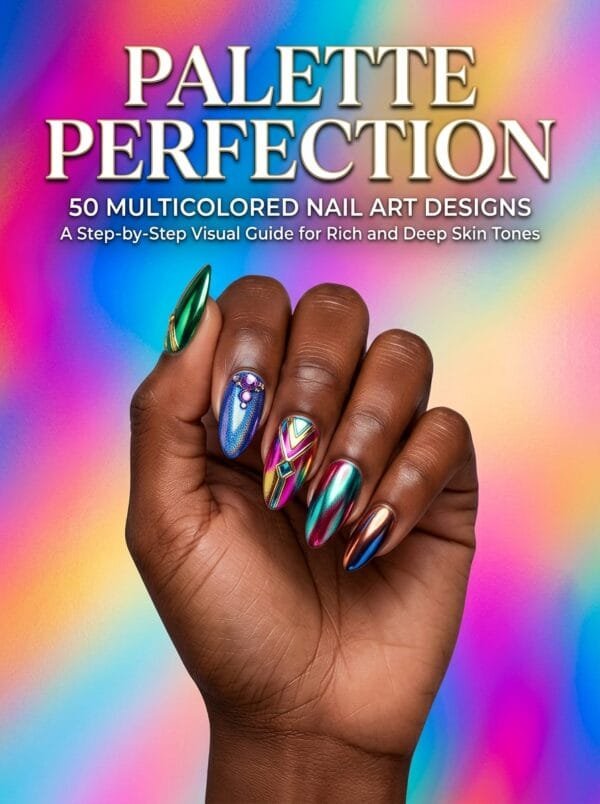 multicolored nail art designs book