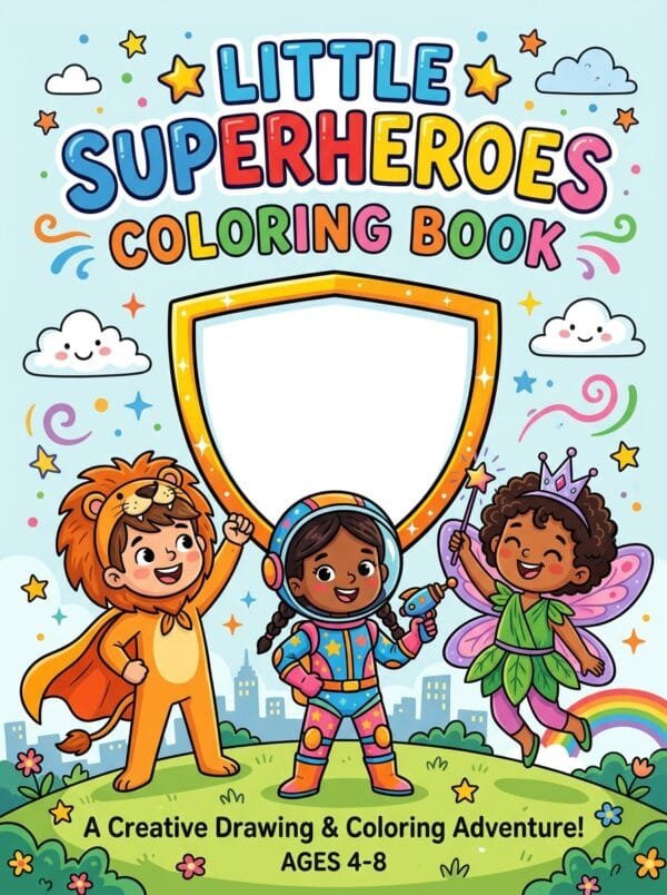 superhero coloring book for kids ages 5-9